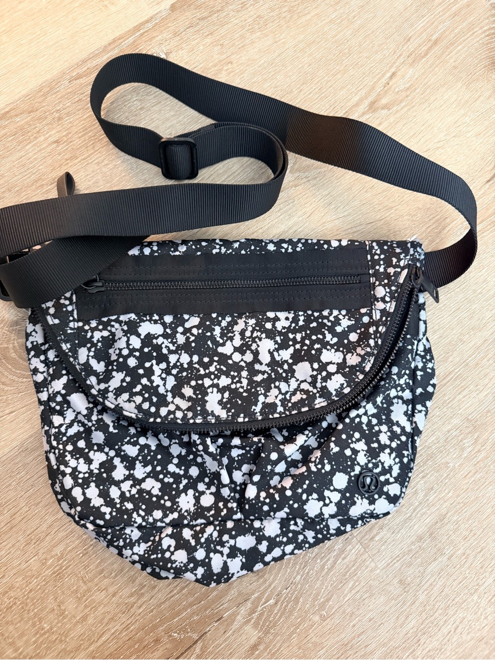 Lululemon Festival Bag II 5L Bleached Starlight Black Crossbody Bag